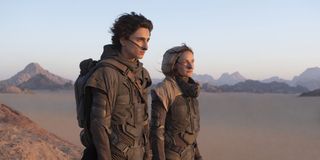 Timothee Chalamet and Rebecca Ferguson in Dune