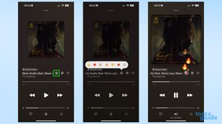 Collaborative playlist emoji reactions in iOS 17.3