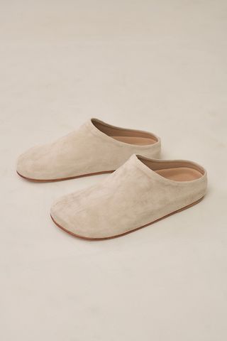 Grey suede Mono Mule