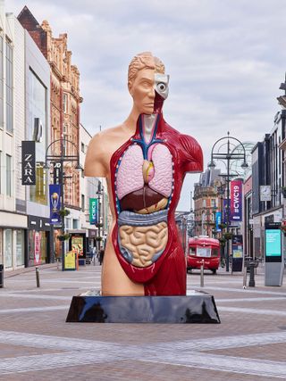 Installation view at Leeds city centre.