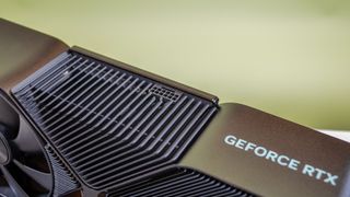 An Nvidia GeForce RTX 4080 Super on a desk