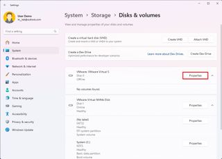 Open drive properties