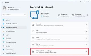 Windows 11 Advanced Network Settings