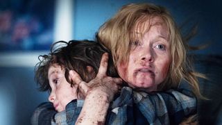 Noah Wiseman and Essie Davis in "The Babadook"