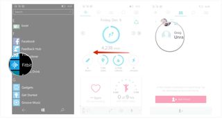Launch Fitbit, swipe to friends tab, and tap and hold a friend.