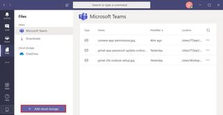 Microsoft Teams Add Cloud Storage option