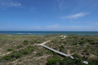 A test shot taken with the Panasonic Lumix S5 mirrorless camera. It shows a scene of a coastline