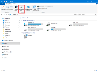 Map Network Drive on File Explorer