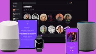 The Deeezer app on several devices