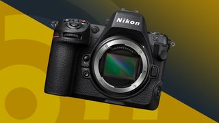 Nikon Z8 on yellow background