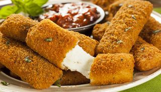 Super bowl air fryer recipes - mozzarella sticks