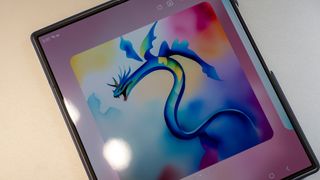 Using the AI doodle feature on the Samsung Galaxy Z Fold 6