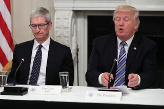 Tim Cook and Donald Trump