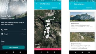 Solo Adventure in the Fitbit app