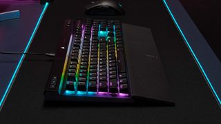 Side view of Corsair k70 rgb pro