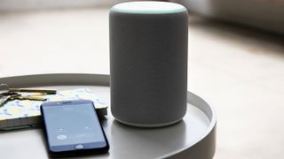 Alexa speaker on a table