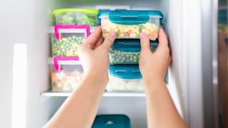 Food storage placed in the fridge