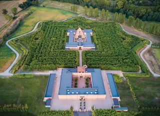 Innovative destination Labirinto della Masone with open-air topiary maze & an opulent art gallery.