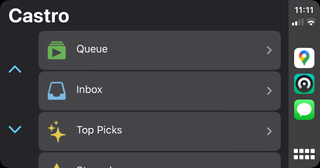 Castro CarPlay screenshot