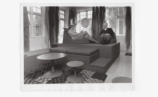 Architect-designer Nanna Ditzel and Percy von Halling-Koch lounge