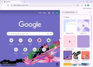 Chrome apply new theme