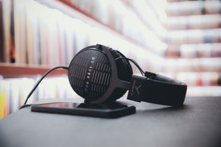 Beyerdynamic DT 770 Pro MKII on a table in a library