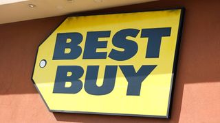 Best Buy Black Friday in July sale, log in yellow