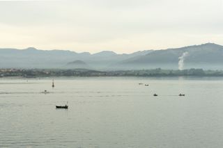 The Cantabrian Maritime Museum Restaurant view of Santander Bay