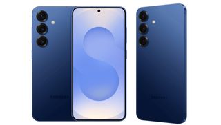 The Samsung Galaxy S25 from three angles