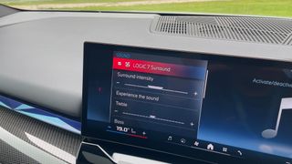 Logic 7 surround menu in the BMW 5 Series