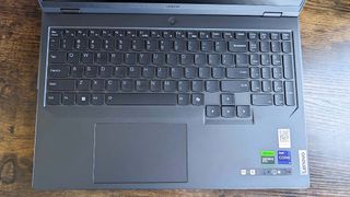 Lenovo Legion Pro 5i (Gen 9) keyboard and touchpad.