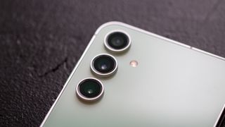 Close-up on Galaxy S23 FE cameras