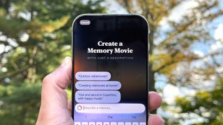 Memory Movie on an iPhone running apple intelligence