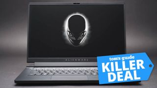 Alienware m15 Ryzen Edition R5 gaming laptop with Tom&#039;s Guide deal tag