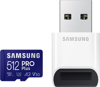 Samsung Pro Plus 512GB microSD w/ Reader: $55 $39 @ Amazon