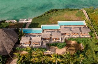 Drone view of Bamboo Zanzibar