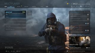 Modern Warfare Multiplayer screen