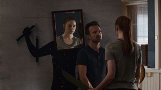 Karen Gillan and Aaron Paul in Dual