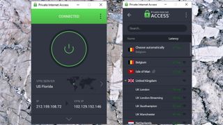 Private Internet Access Windows UI