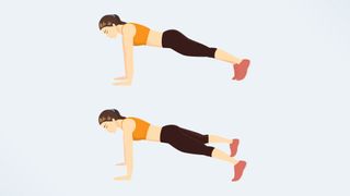 how to do plank jacks illo