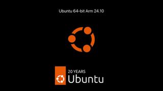 edited screenshot of Ubuntu 24.10 loading screen