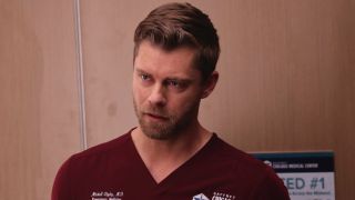 Luke Mitchell as Dr. Ripley in Chicago Med Season 10