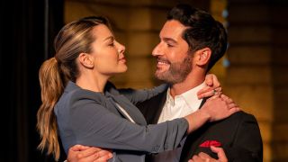 Chloe Decker and Tom Ellis on Lucifer