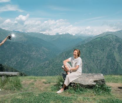 Anna Zegna, President of Fondazione Zegna, photographed in Oasi Zegna, Trivero, in July