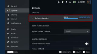 Steam Deck apply update download.