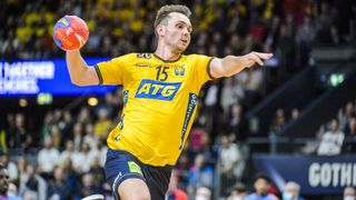 Wanne Hampus takes a shot at EHF Euro 2024