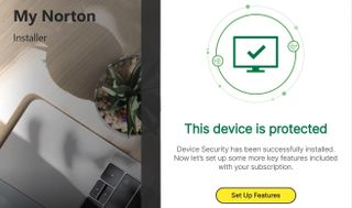 Norton 360 Deluxe app screen shot