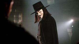 Hugo Weaving as V in "V for Vendetta"