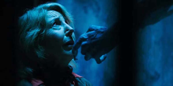 Insidious: The Last Key Lin Shaye&#039;s face being turned up by a demon