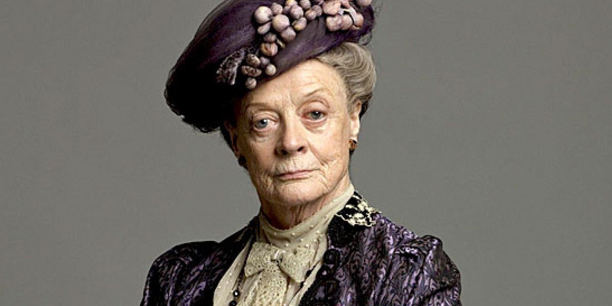 Maggie Smith not happy on Downton Abbey